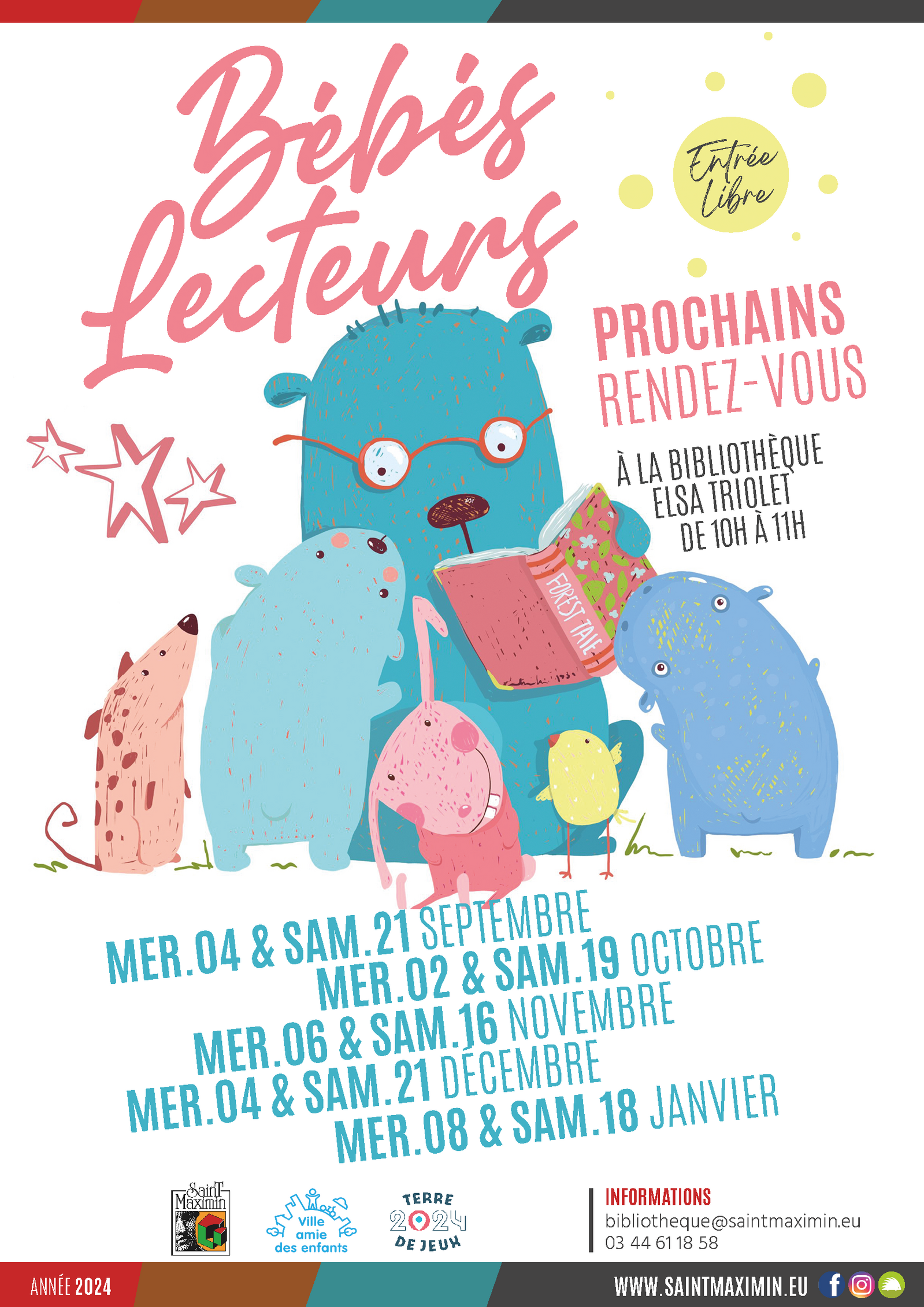 affiche bébé lecteurs